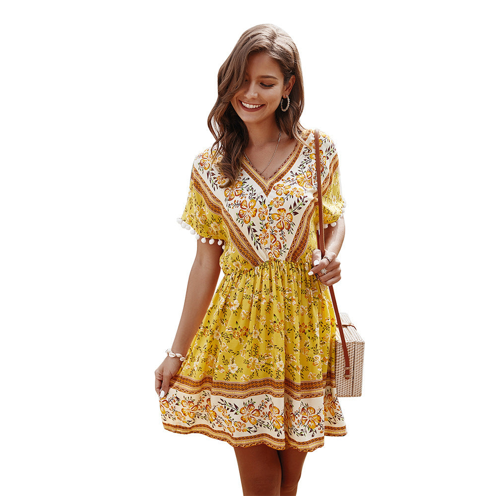 Vestido sexy de verano de alta gama.