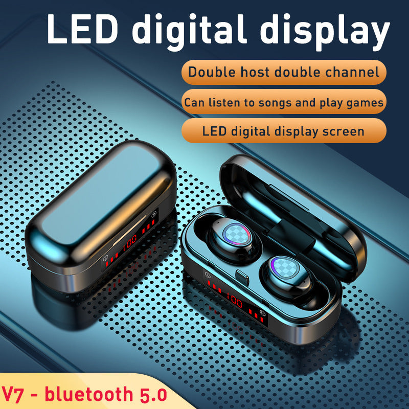 M7 Button Bluetooth Headset Digital Display