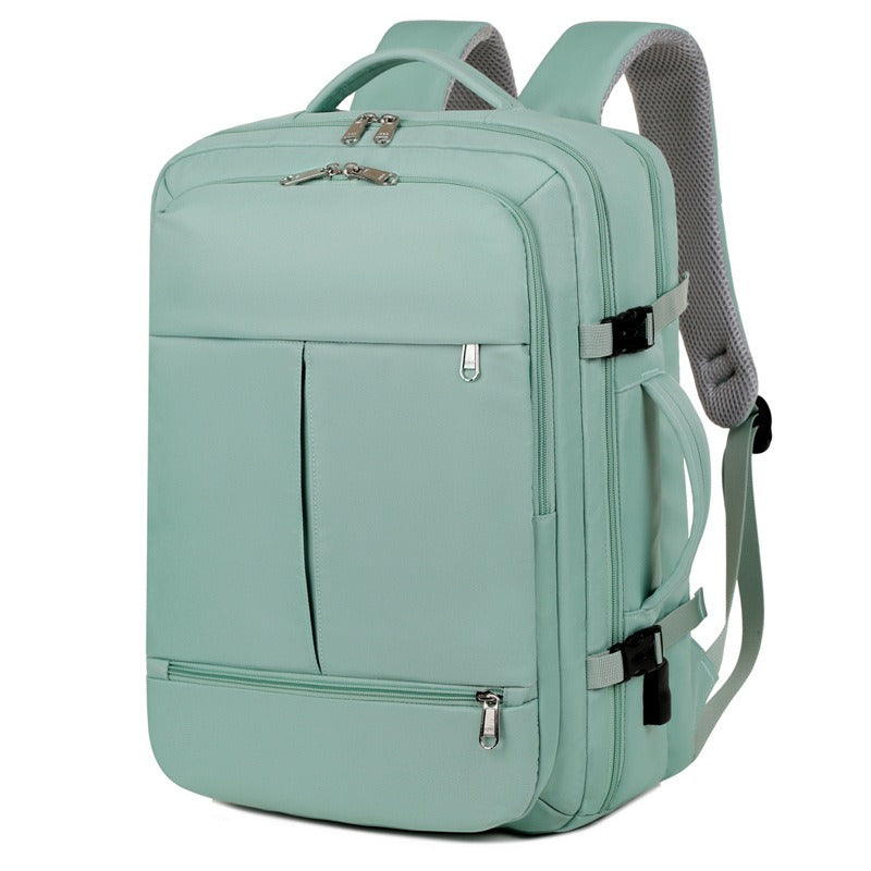 Mochila de gran capacidad para mujeres y hombres, con múltiples bolsillos y cremalleras