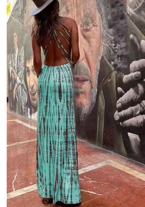 Women's Summer Sling Backless Dress