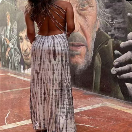 Women's Summer Sling Backless Dress