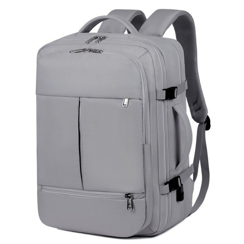 Mochila de gran capacidad para mujeres y hombres, con múltiples bolsillos y cremalleras