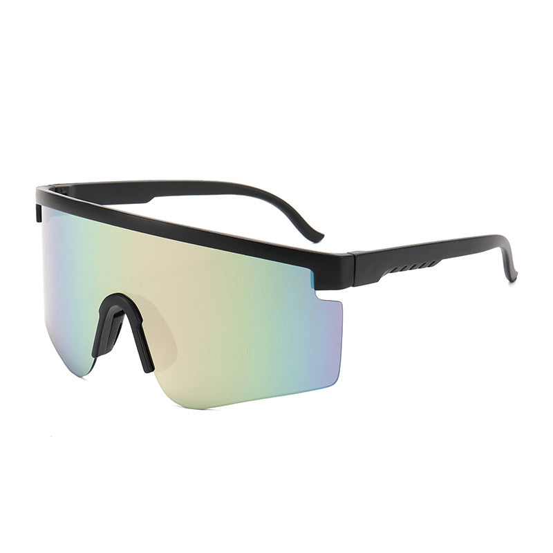 New Outdoor Large Frame Siamese Unisex Sunglasses