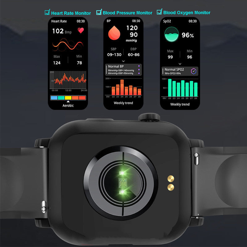 Bluetooth Sport Smartwatch Blutdruck Blut Sauerstoff Überwachung