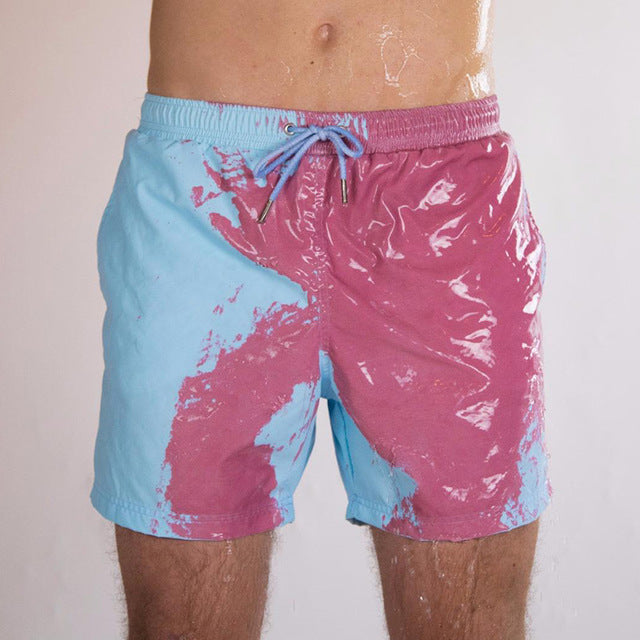 Men Beach Short Change Color Beach Pant Quick Dry