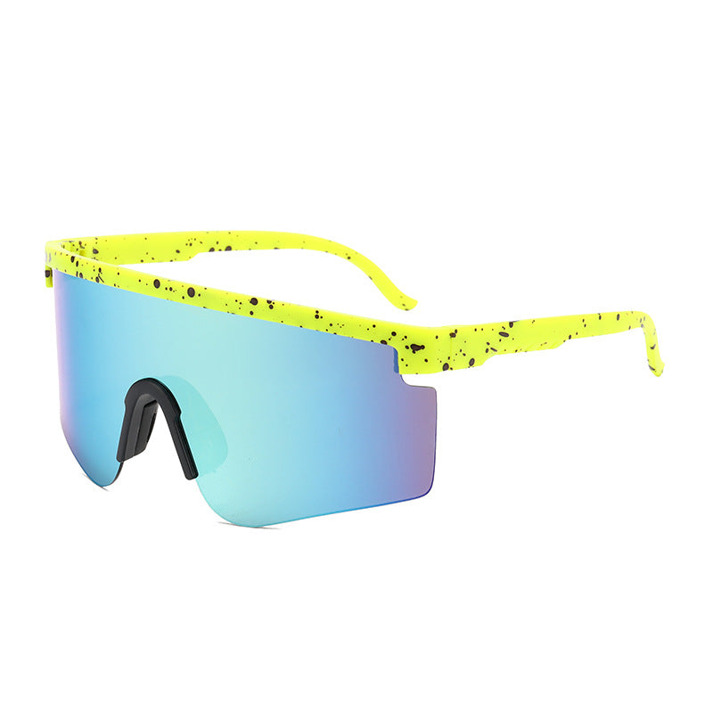 New Outdoor Large Frame Siamese Unisex Sunglasses