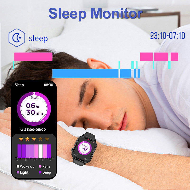 Bluetooth Sport Smartwatch Blutdruck Blut Sauerstoff Überwachung