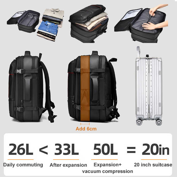 Men's Backpack Business Travel Backpack Large Capacity