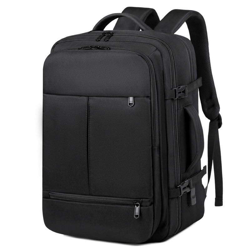 Mochila de gran capacidad para mujeres y hombres, con múltiples bolsillos y cremalleras