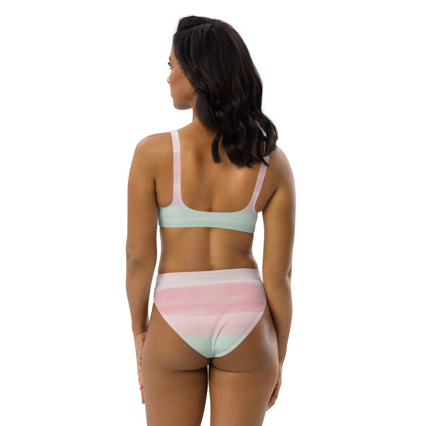 Bikini de cintura alta en material reciclado