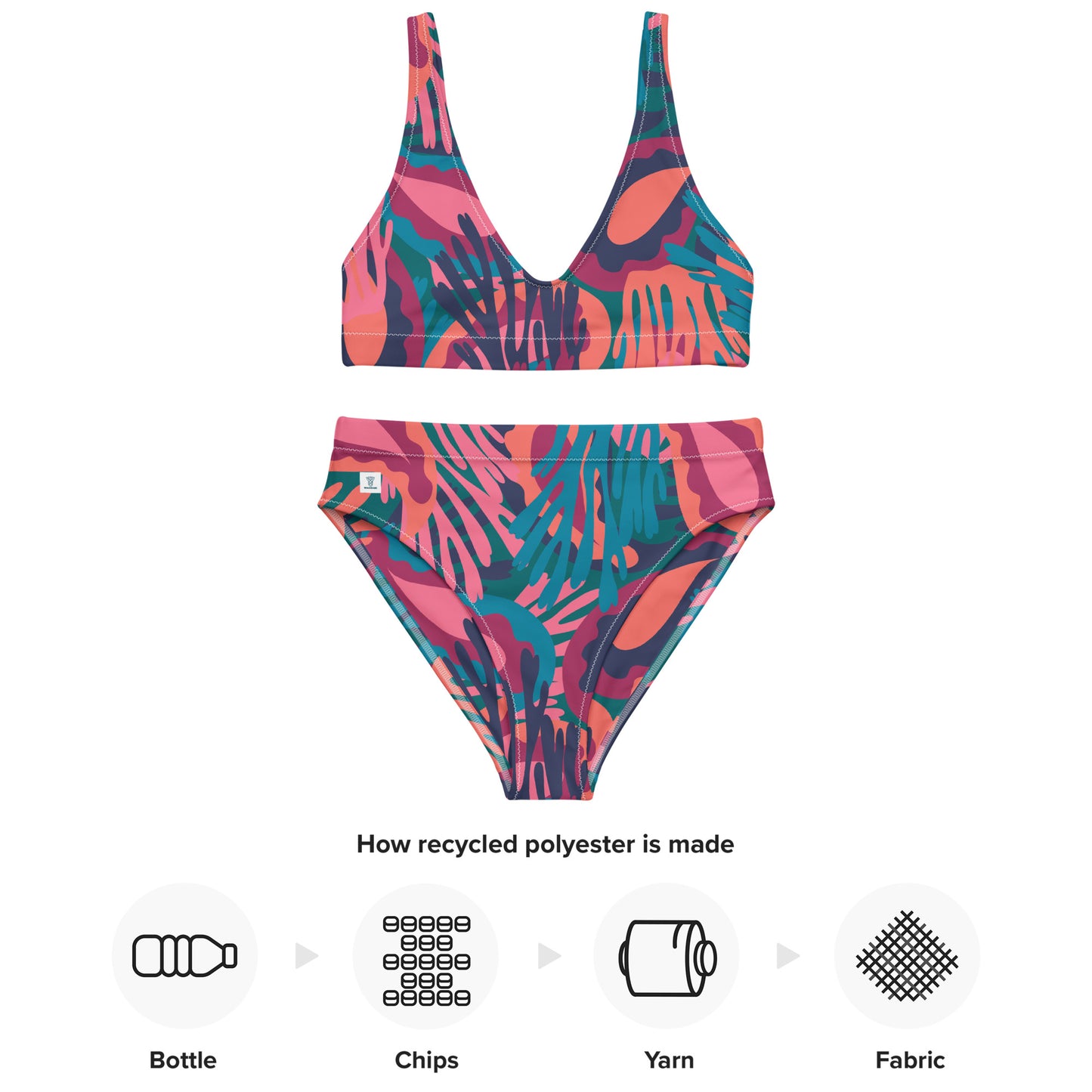 Recycelter Allover High Waist Bikini