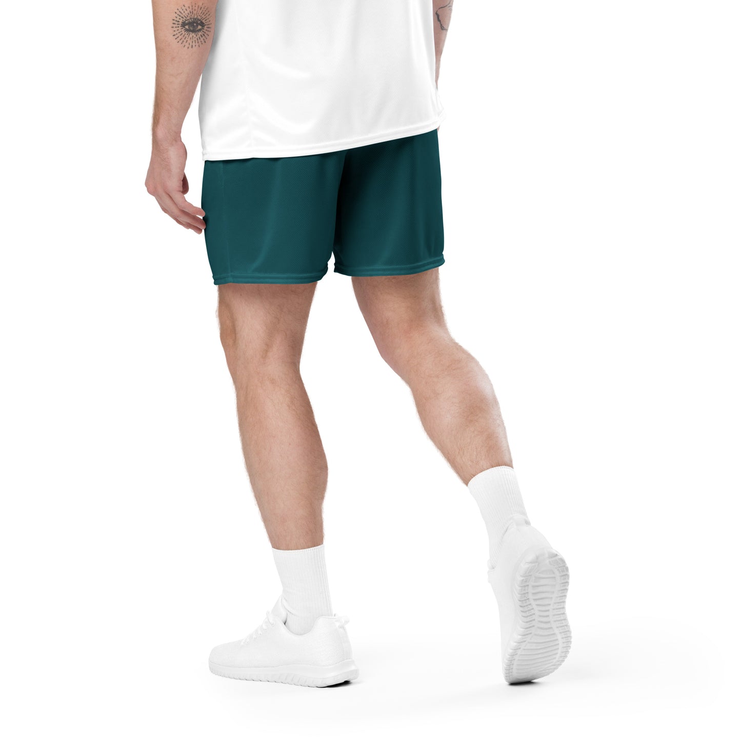 pantalones cortos de malla unisex