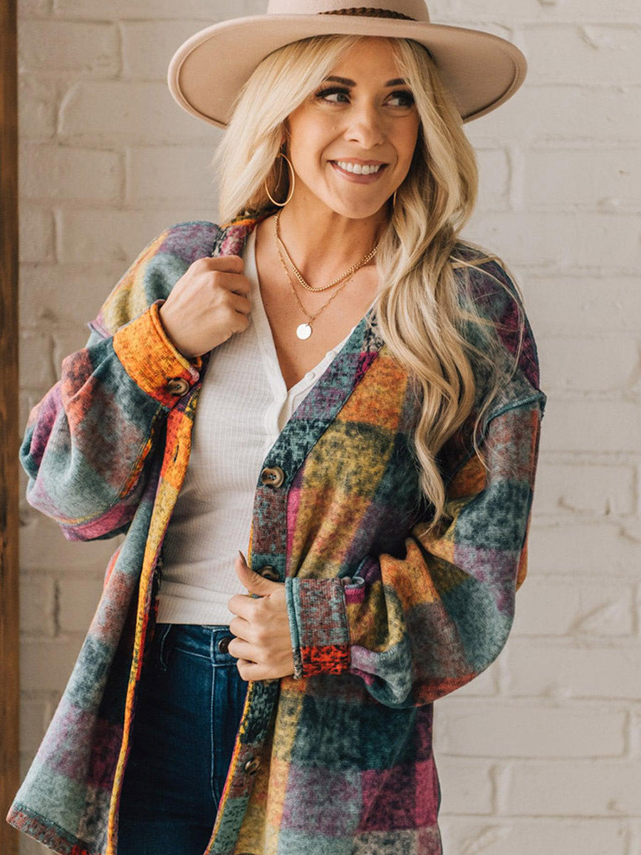 Plaid Loose Jacket