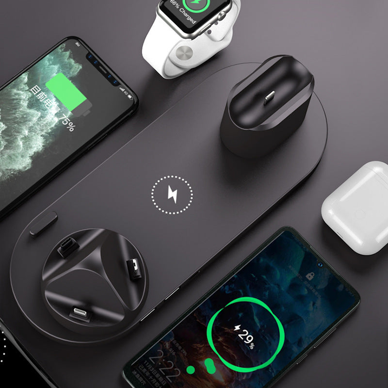 Wireless Charger For IPhone ,Pad , Watch 6 In 1 Charging Dock Station