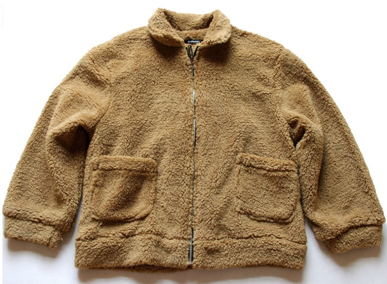 Zipper plush jacket