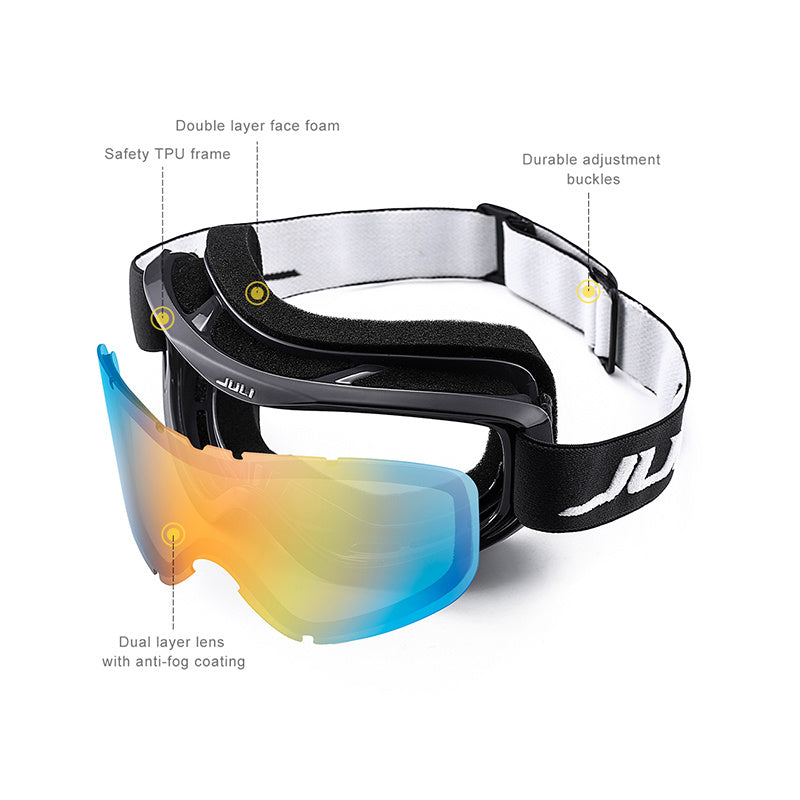 MAXJULI classic ski double anti-fog goggles