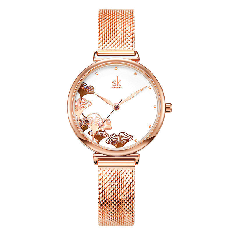 Reloj de pulsera elegante para mujer.