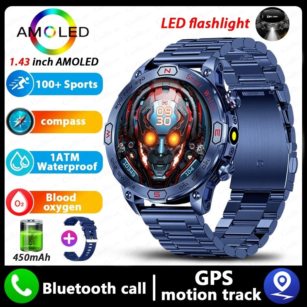 Reloj inteligente HD AMLOED Bluetooth que llama reloj deportivo