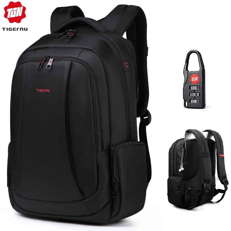 Anti Theft Nylon 27L Men 15.6 inch Laptop Backpacks