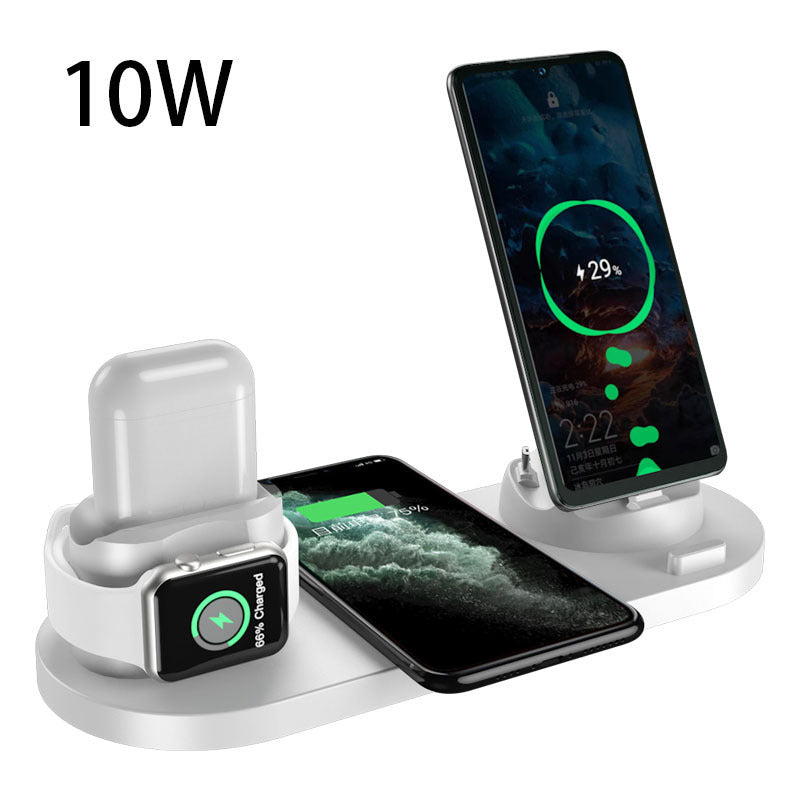 Wireless Charger For IPhone ,Pad , Watch 6 In 1 Charging Dock Station