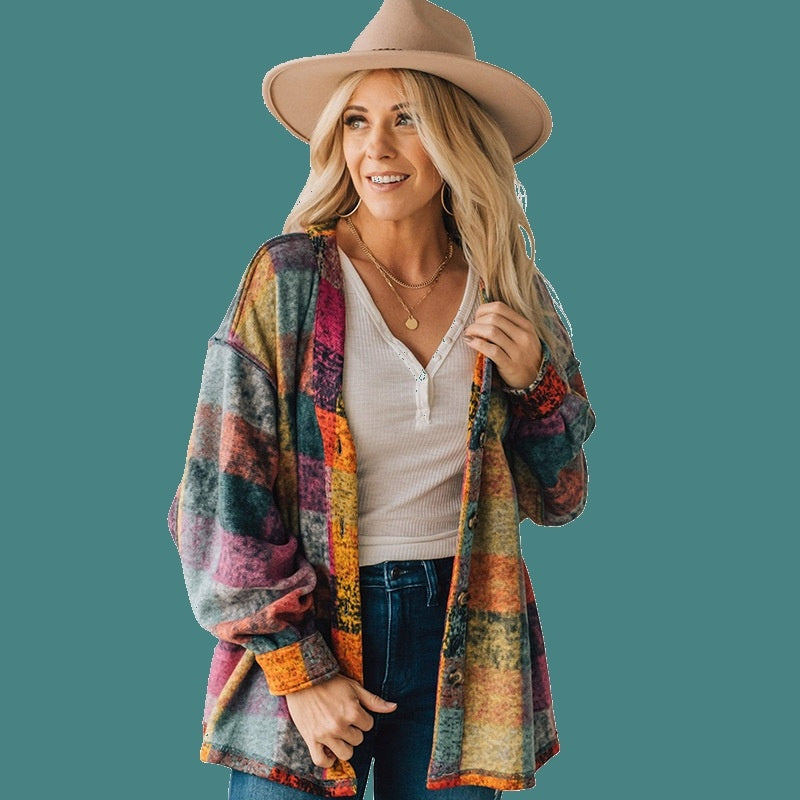 Plaid Loose Jacket