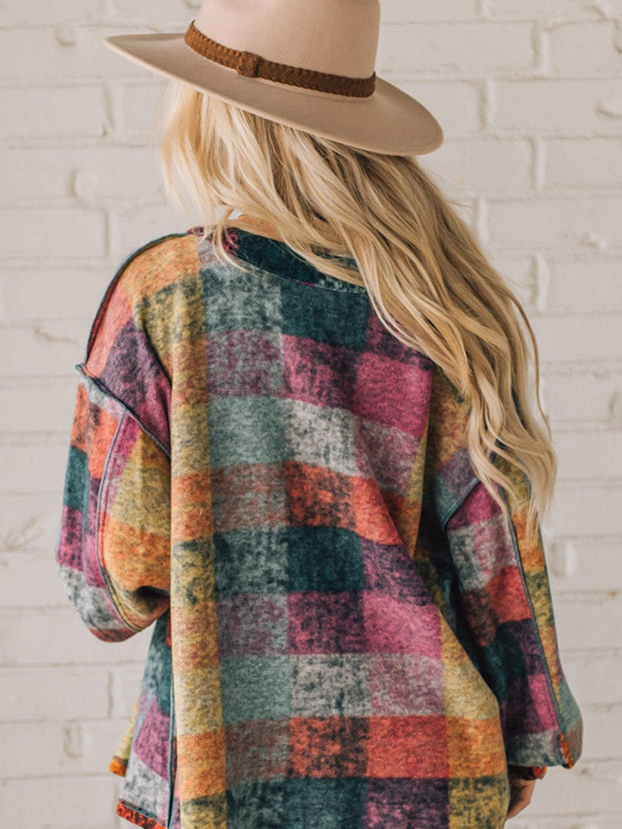 Plaid Loose Jacket