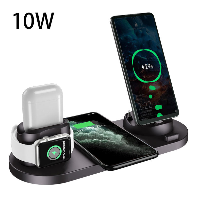 Wireless Charger For IPhone ,Pad , Watch 6 In 1 Charging Dock Station