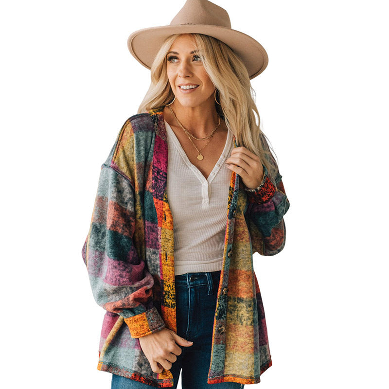 Plaid Loose Jacket