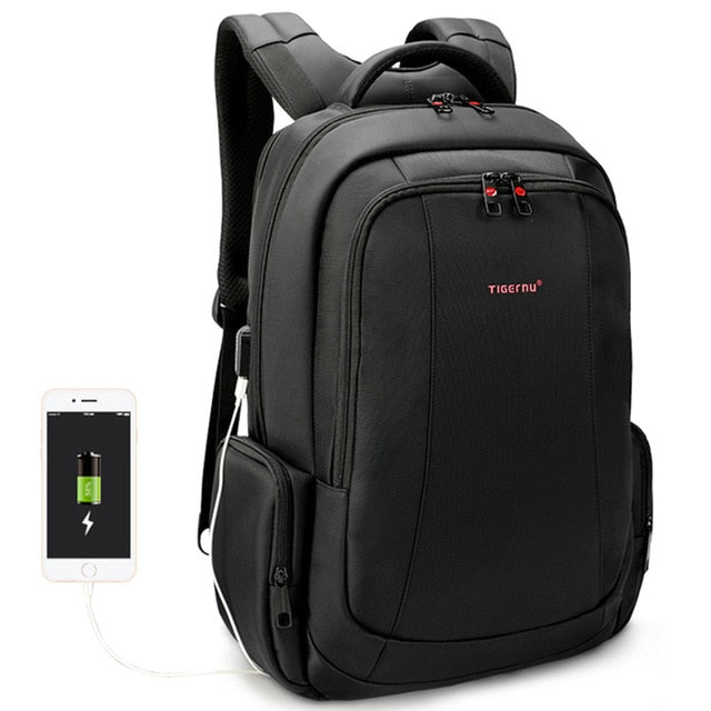 Anti Theft Nylon 27L Men 15.6 inch Laptop Backpacks