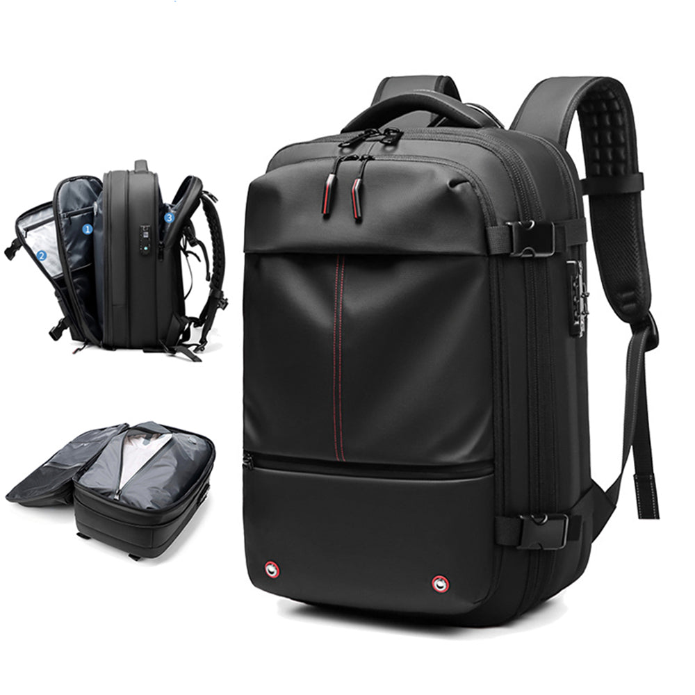 Expandable Waterproof Travel Backpacks Men Business Laptop