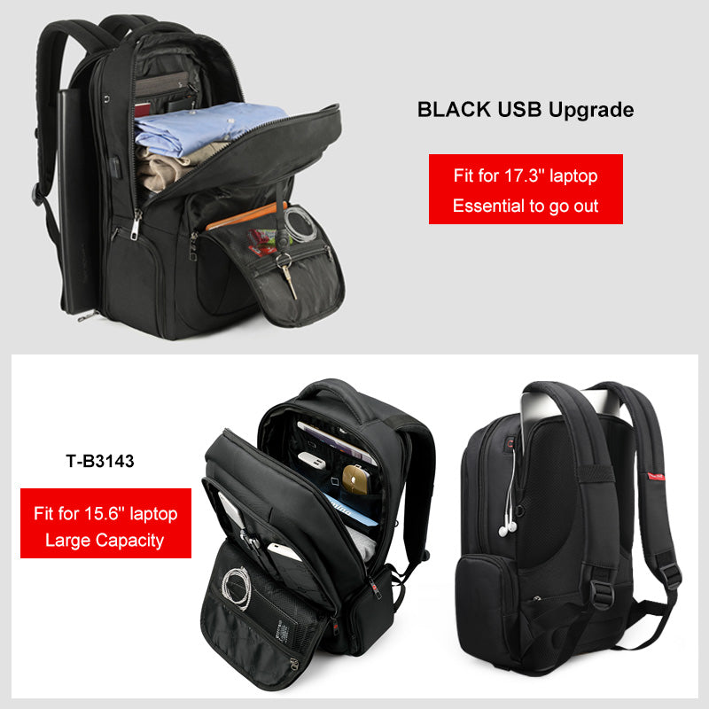 Anti Theft Nylon 27L Men 15.6 inch Laptop Backpacks