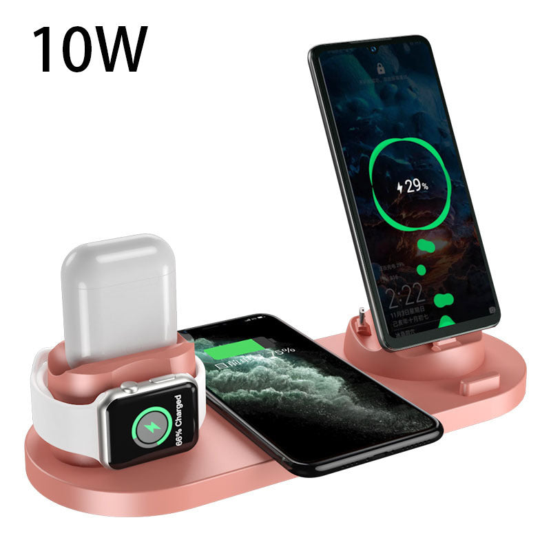 Wireless Charger For IPhone ,Pad , Watch 6 In 1 Charging Dock Station