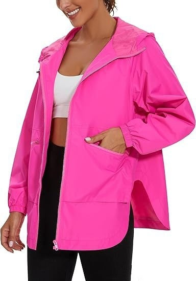 Long Sleeve Zipper Hooded Jacket Trench Coat