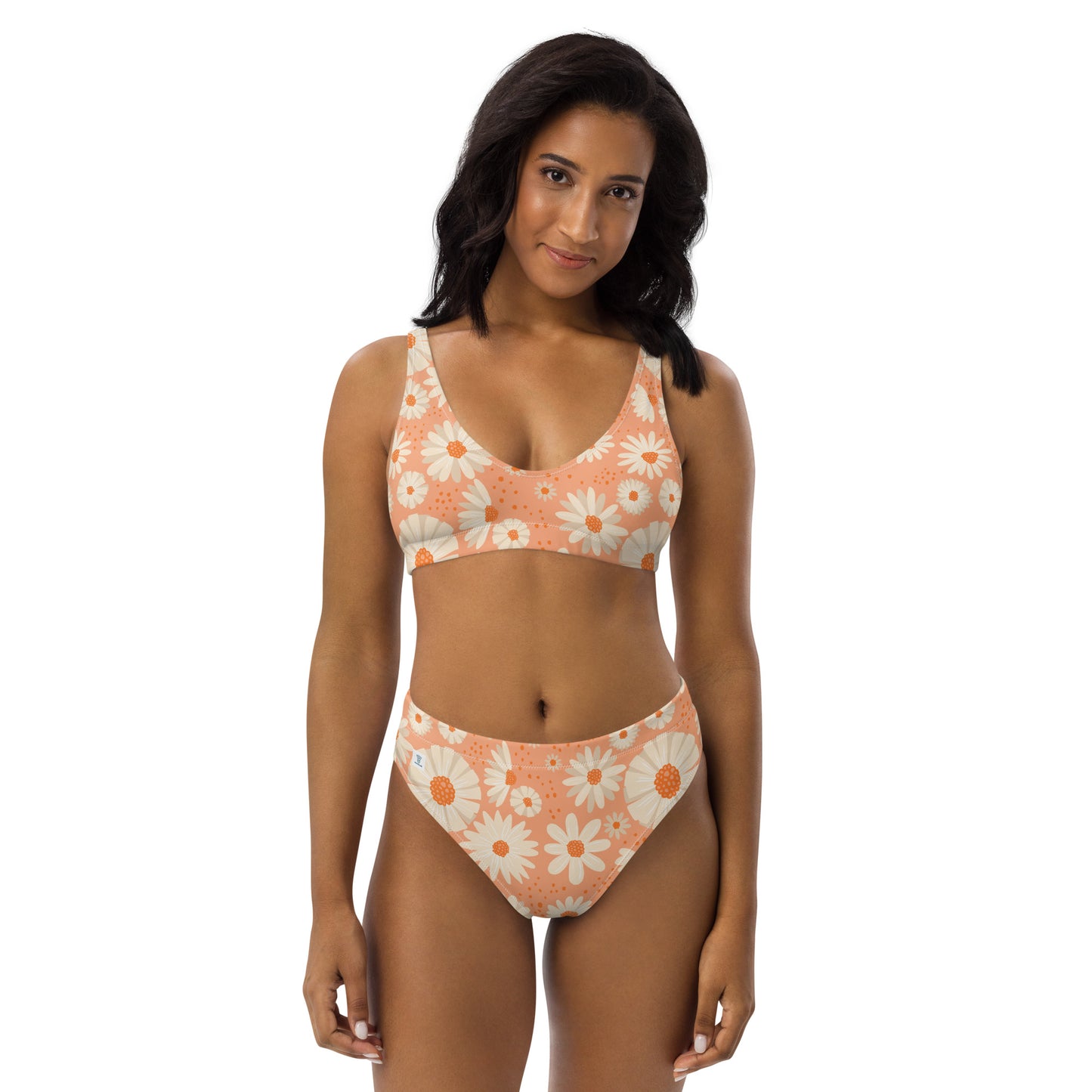 Recycled allover high waist bikini