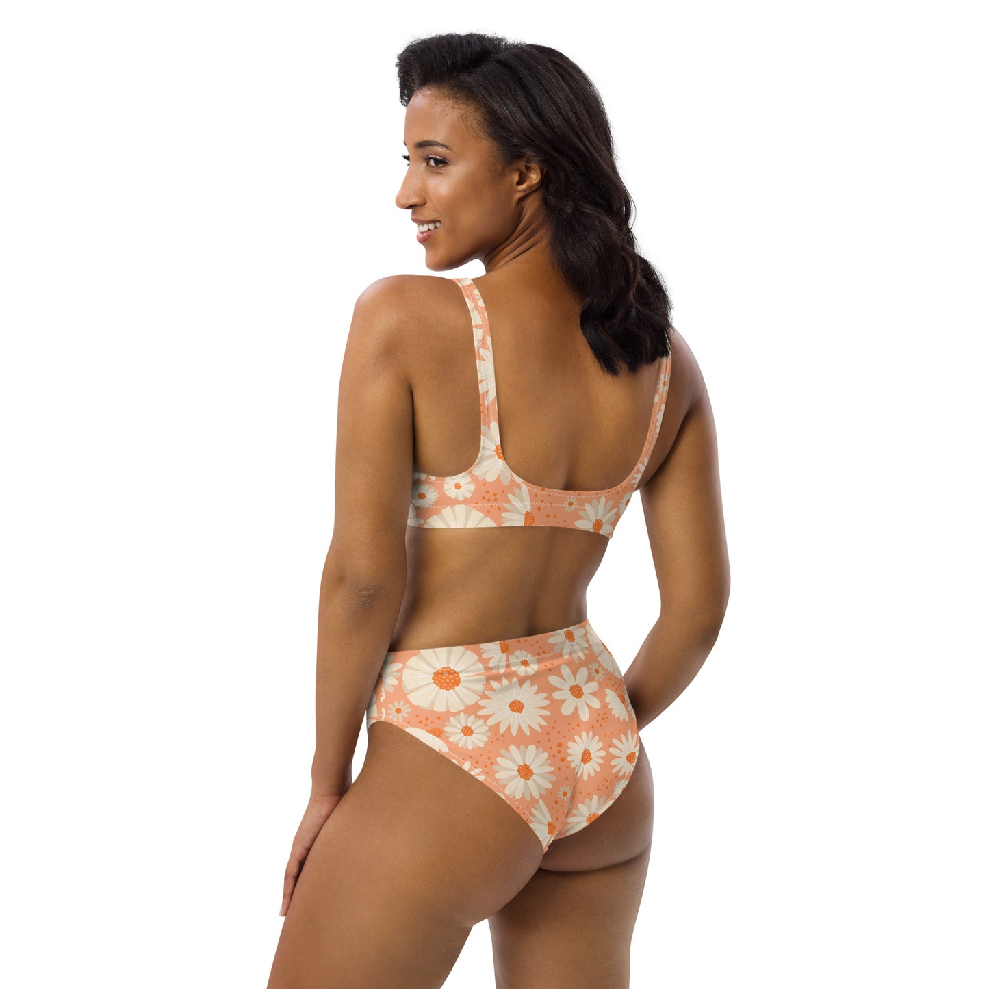 Recycled allover high waist bikini