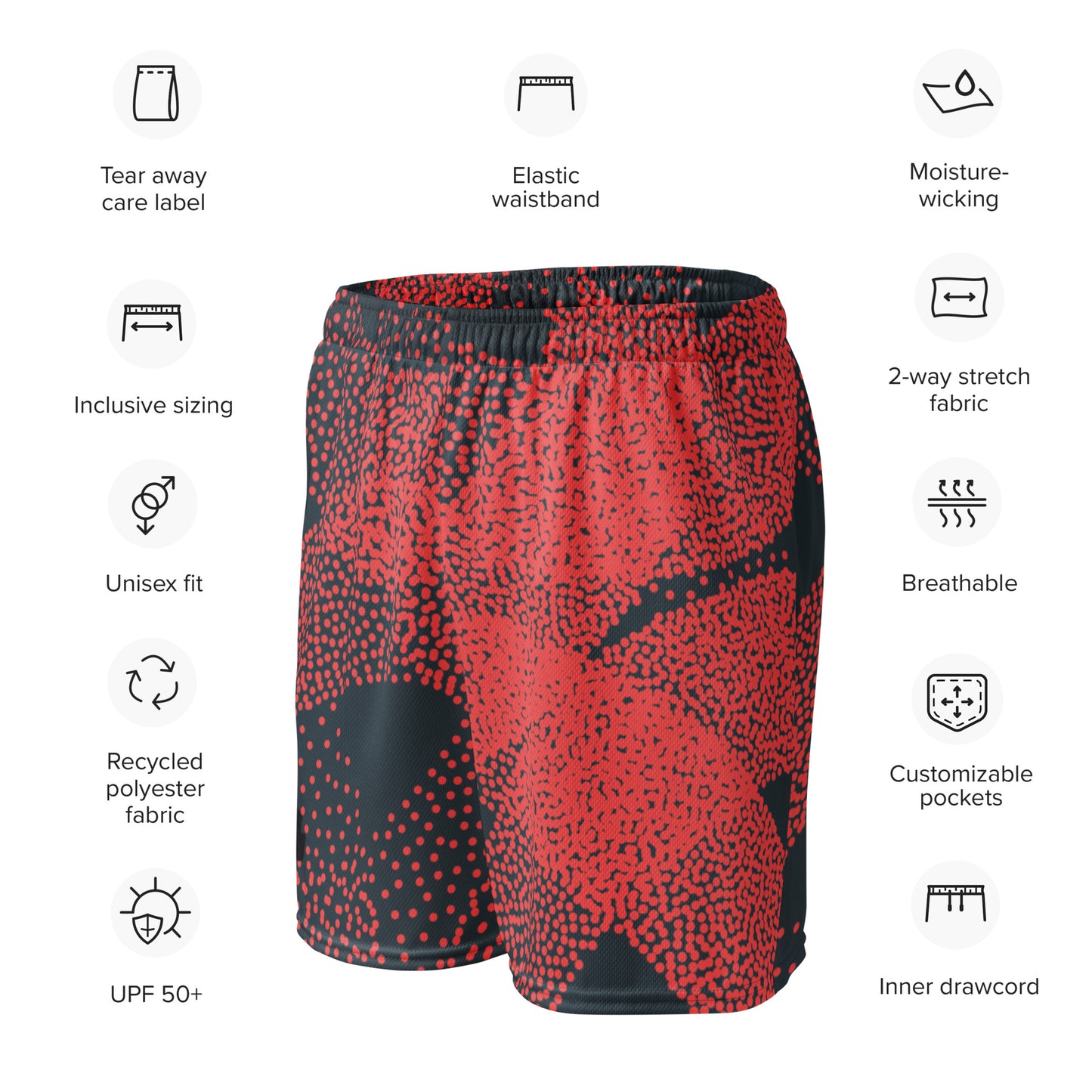 Unisex mesh shorts