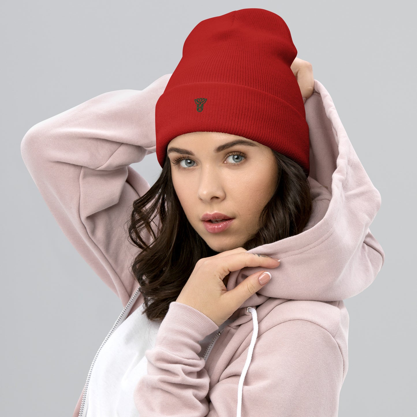 Umgeschlagene Beanie