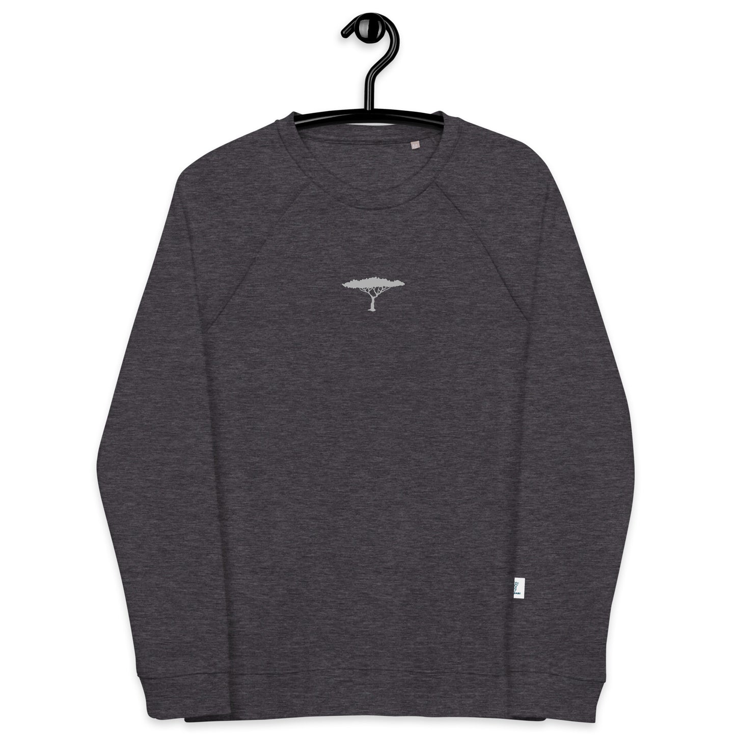 Unisex organic raglan sweater